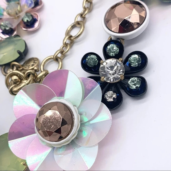 J. Crew Sequin Brulee Flower Necklace - Picture 3 of 11